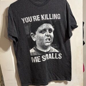 Dark Gray Graphic Tee with Bold Print